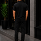 Black Chaina Fabric