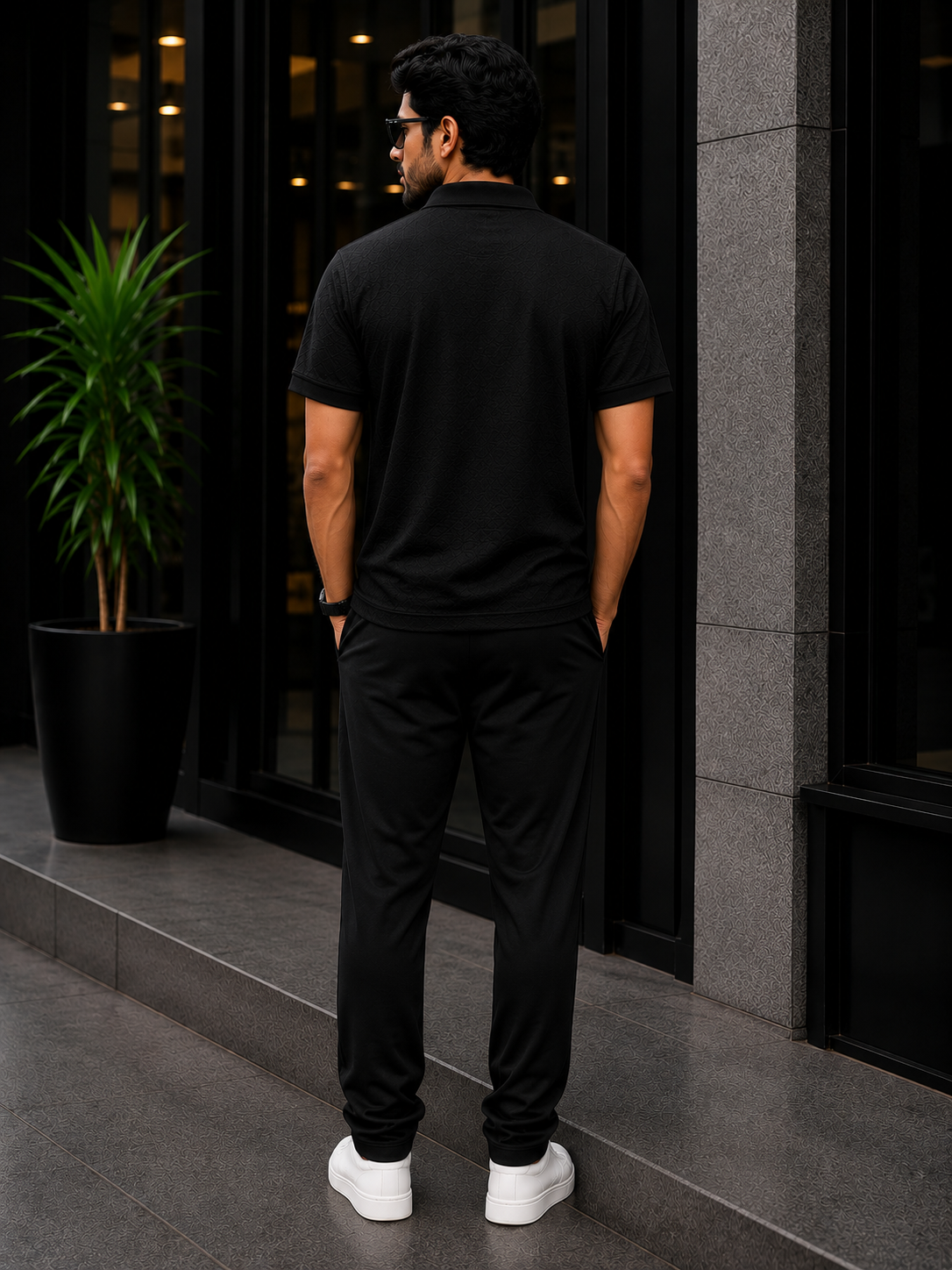 Black Chaina Fabric