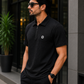 Premium Waffle Knit Polo Shirt.