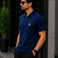 Premium Waffle Knit Polo Shirt.